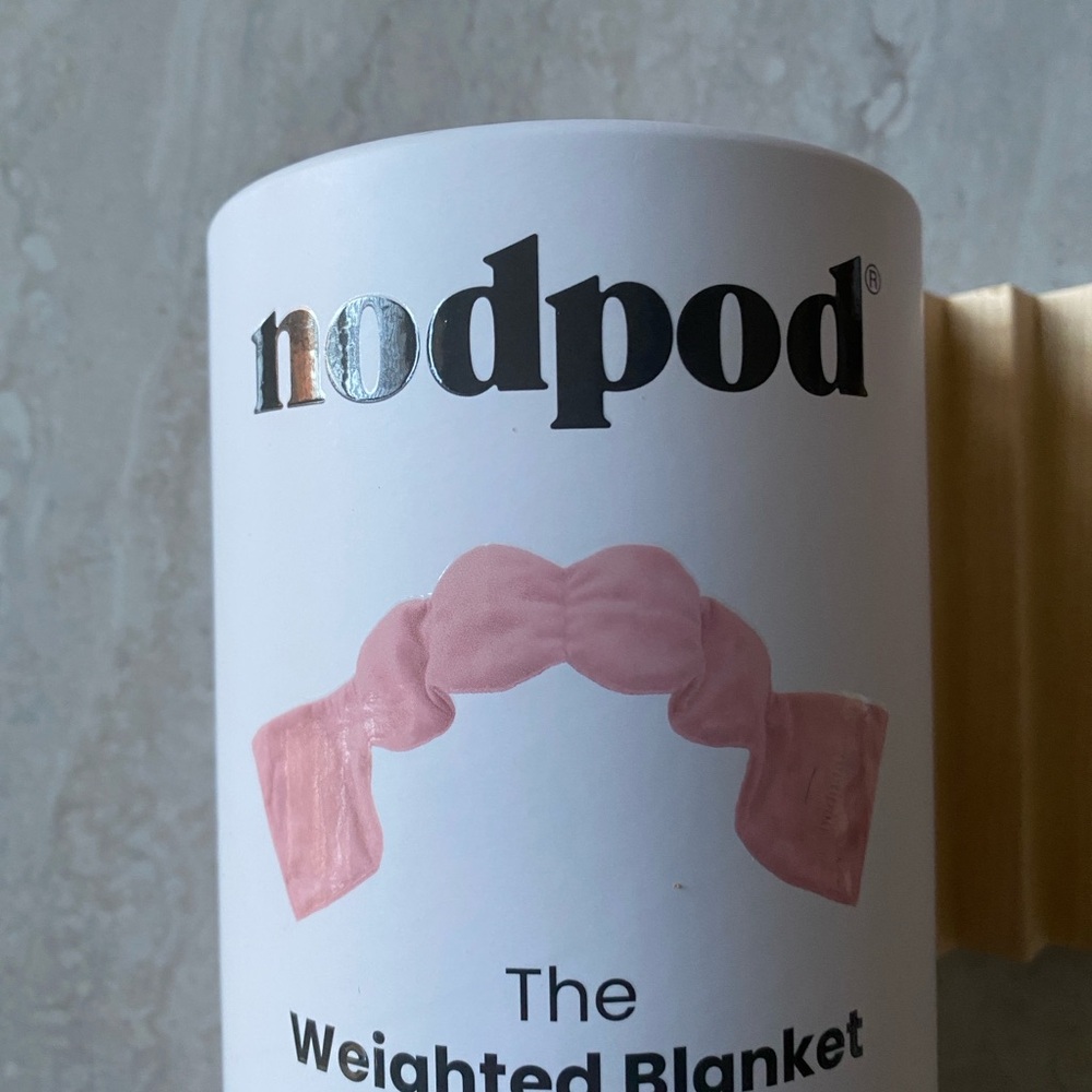 Nodpod Pink Weighted Eye Blanket